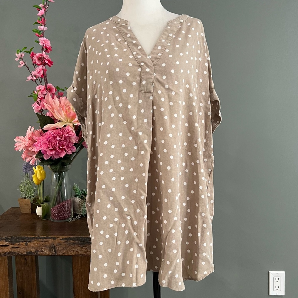 Rachel Roy Polka Dot Sleeveless Top - Picture 2 of 11